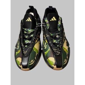 A Bathing Ape BAPE x Adidas Damian Lillard DAME 9 Green Camo Size 6 Shoes